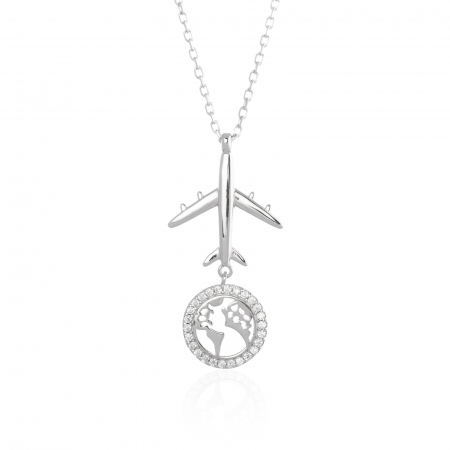 Produse - Lant din argint 925, Piatra: cubic zirconia, Culoare: transparenta, Sonis Silver