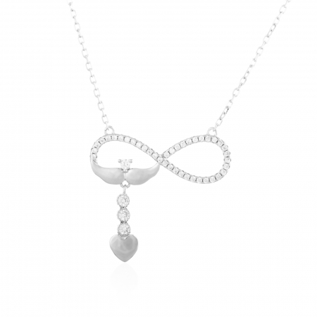 Produse - Lant din argint 925 rodiat, Piatra: zirconia fatetata si cubic zirconia,  Culoare: transparenta, Sonis Silver