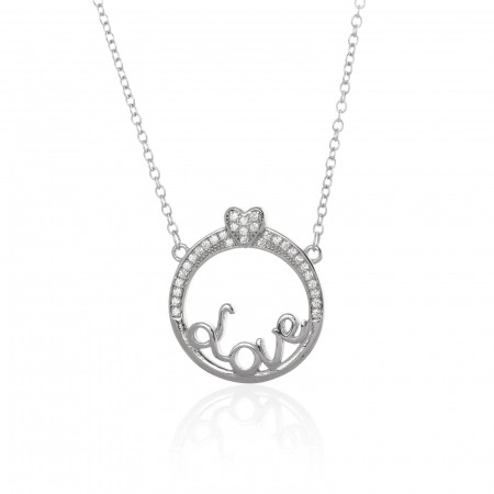 Produse - Lant din argint 925, Piatra: cubic zirconia, Culoare: transparenta, Sonis Silver