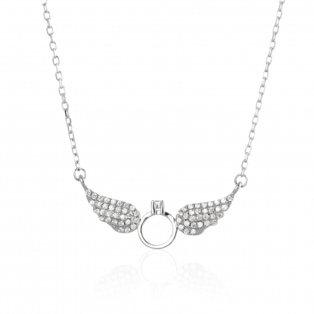 Produse - Lant din argint 925 rodiat, Piatra: cubic zirconia, Culoare: transparenta, Sonis Silver