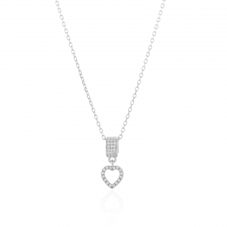 Produse - Lant din argint 925 rodiat, Piatra: cubic zirconia, Culoare: transparenta, Sonis Silver