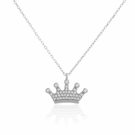 Produse - Lant din argint 925 rodiat, Piatra: zirconia fatetata si cubic zirconia, Sonis Silver