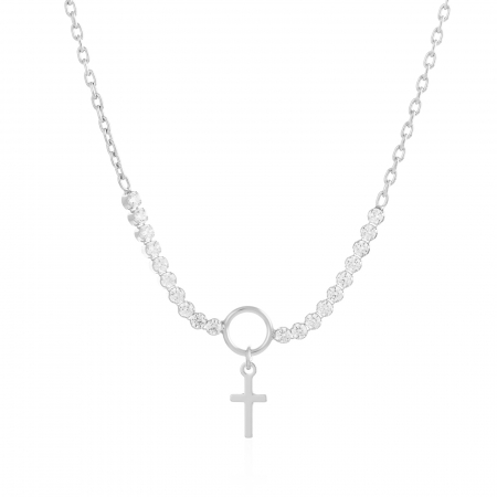 LANTURI CU PANDANTIV - Lant tip "Tennis " din argint 925 rodiat, Piatra: cubic zirconia, Culoare: transparenta, Sonis Silver