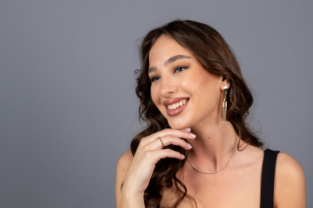 Lant din aur 585/ 14 kt, Piatra: zirconia fatetata, Culoare: transparenta [3]