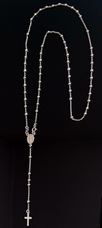 Lant  tip " rozariu " din argint 925 rodiat,  Sonis Silver [1]