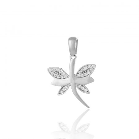 Produse - Pandantiv din argint 925 rodiat, Piatra: cubic zirconia, Culoare: transparenta, Sonis Silver