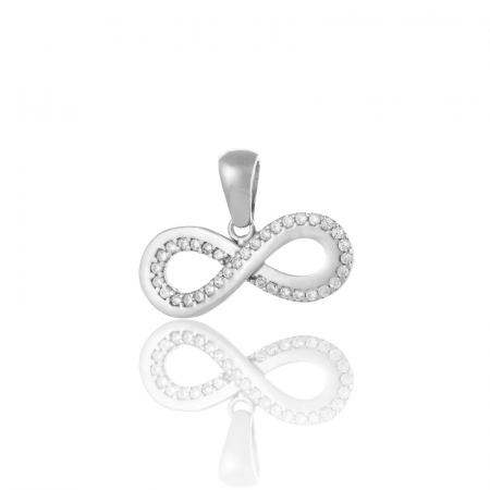 Produse - Pandantiv din argint 925 rodiat, Piatra: cubic zirconia, Culoare: transparenta