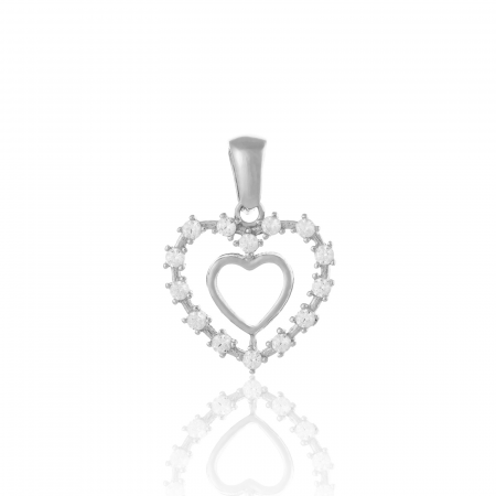 PANDANTIVE - Pandantiv din argint 925 rodiat, Piatra: cubic zirconia, Culoare: transparenta, Sonis Silver