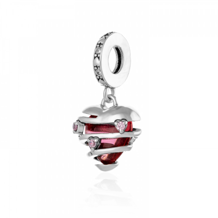 TALISMANE - Talisman  din argint 925  rodiat  , Piatra : zirconia fatetata si cubic zirconia ,
