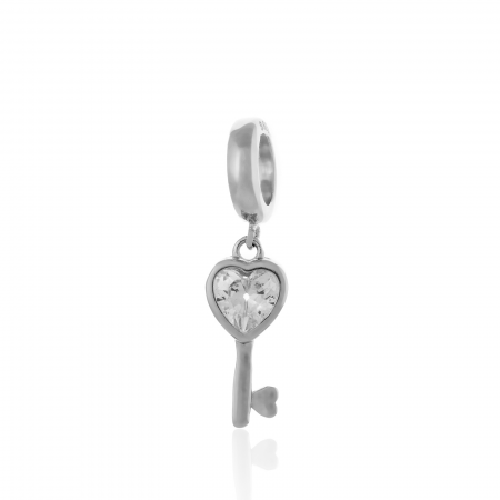 TALISMANE - Talisman din argint 925 rodiat,  Piatra: zirconia fatetata, Culoare: transparenta, Sonis Silver
