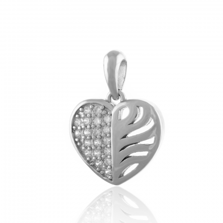 Produse - Pandantiv din argint 925 rodiat, Piatra: cubic zirconia, Culoare: transparenta, Sonis Silver