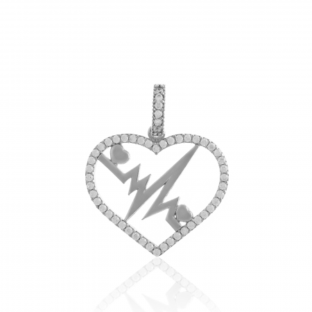 Produse - Pandantiv din argint 925 rodiat, Piatra: cubic zirconia, Culoare: transparenta, Sonis Silver