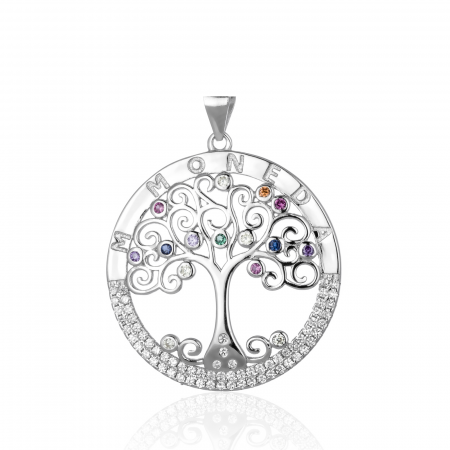 Pandantiv din argint 925 rodiat, Piatra: cubic zirconia, Culoare: multicolor, Sonis Silver [0]