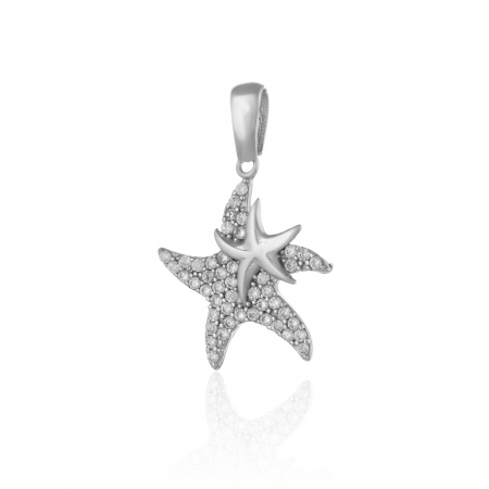 PANDANTIVE - Pandantiv din argint 925 rodiat, Piatra: cubic zirconia, Culoare: transparenta,