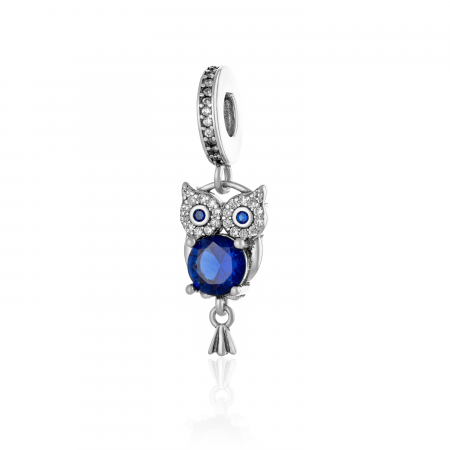TALISMANE - Talisman din argint 925  rodiat   , Piatra : zirconia fatetata si cubic zirconia ,