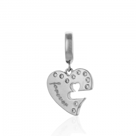 TALISMANE - Talisman  din argint 925 rodiat, Piatra: cubic zirconia, Culoare: transparent, Sonis Silver