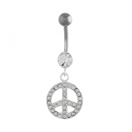 Produse - Piercing din argint 925, Piatra: zirconia fatetata si cubic zirconia, Culoare: transparenta, Sonis Silver