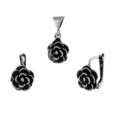 SETURI BIJUTERII - Set din argint 925 vintage ( cercei+pandantiv), Sonis Silver