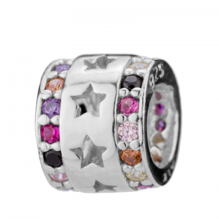 Talisman din argint 925 rodiat, Piatra: cubic zirconia, Culoare: multicolor, Sonis Silver [0]