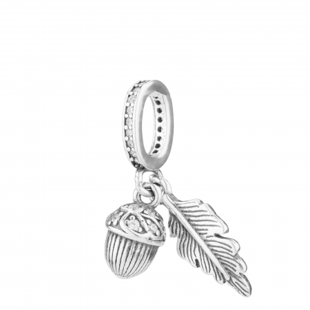 Talisman din argint 925 vintage, Piatra: cubic zirconia, Culoare: transparenta, Sonis Silver [0]