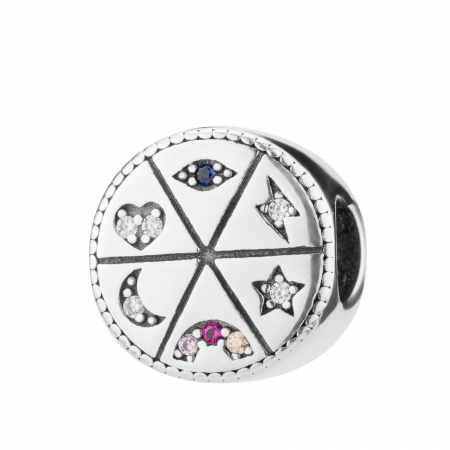 Produse - Talisman din argint 925, Piatra: cubic zirconia, Culoare: multicolor, Sonis Silver