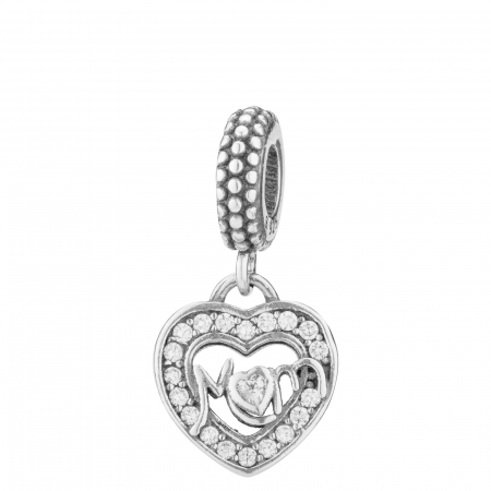 Produse - Talisman din argint 925 rodiat, Piatra: cubic zirconia, Culoare: transparenta, Sonis Silver
