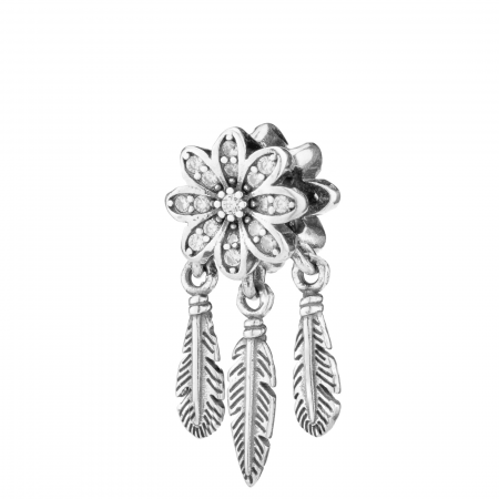 Talisman din argint 925 vintage, Piatra: cubic zirconia, Culoare: transparent, Sonis Silver [0]