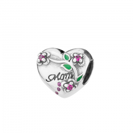 Talisman din argint 925, Piatra: cubic zirconia si email, Culoare: multicolor, Sonis Silver [0]