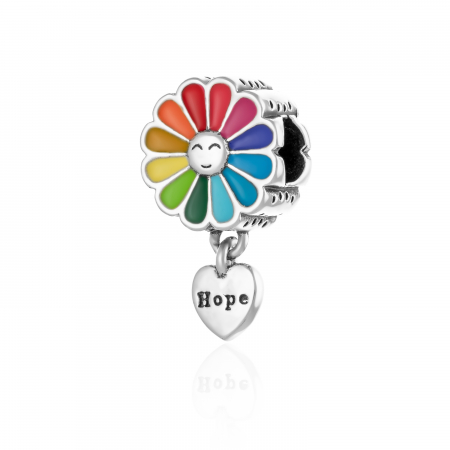 TALISMANE - Talisman  din argint 925 rodiat , Piatra :  email , Culoare : multicolor