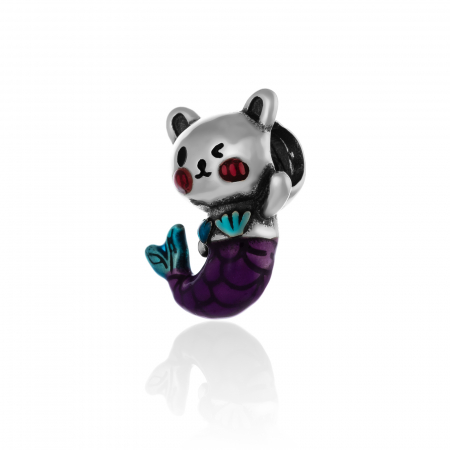 TALISMANE - Talisman  din argint 925 rodiat ,Piatra : email, Culoare : multicolor ,