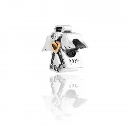 TALISMANE - Talisman pentru bratara din argint 925 rodiat, Piatra : cubic zirconia, Culoare: transparenta, Sonis Silver