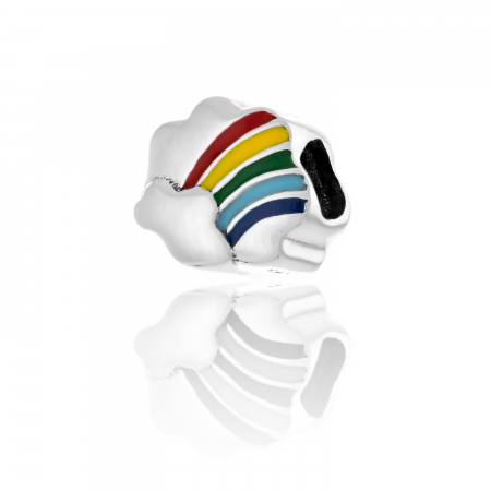 TALISMANE - Talisman pentru bratara din argint 925 rodiat , Piatra : email, Culoare : multicolor ,  Sonis Silver