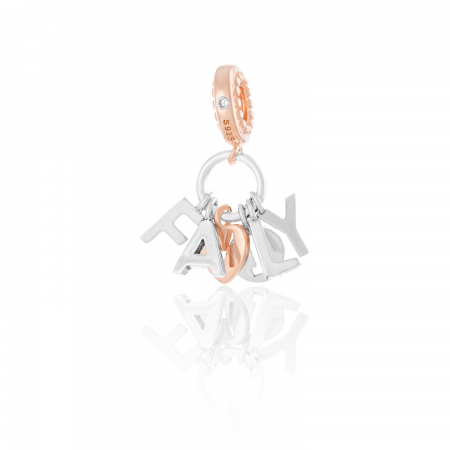 TALISMANE - Talisman pentru bratara din argint 925 rodiat cu rodiu rose si argintiu, Sonis Silver