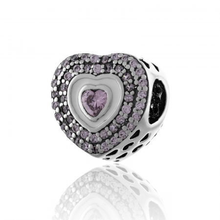 TALISMANE - Talisman pentru bratara din argint 925 rodiat, Piatra: zirconia fatetata, cubic zirconia si email, Culoare: multicolor, Sonis Silver