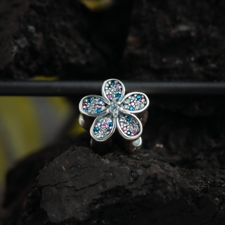 Talisman pentru bratara din argint 925 rodiat, Piatra: zirconia fatetata si cubic zirconia, Culoare: multicolor, Sonis Silver [1]
