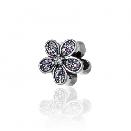 Produse - Talisman pentru bratara din argint 925 rodiat, Piatra: zirconia fatetata si cubic zirconia, Culoare: multicolor, Sonis Silver