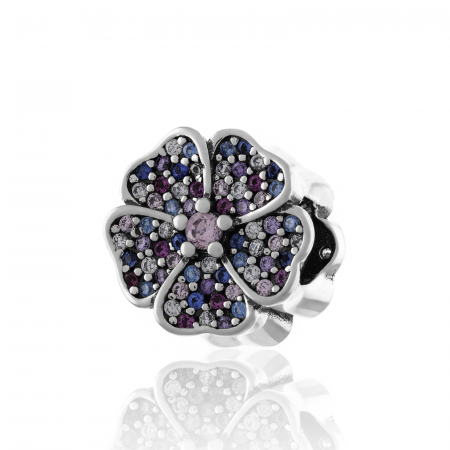 TALISMANE - Talisman pentru bratara din argint 925 rodiat, Piatra: zirconia fatetata si cubic zirconia, Culoare: multicolor, Sonis Silver