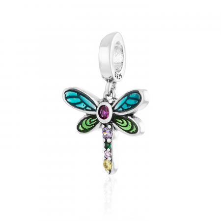 Produse - Talisman pentru bratara din argint 925 rodiat ,Piatra : cubic zirconia si email, Culoare : multicolor , Sonis Silver
