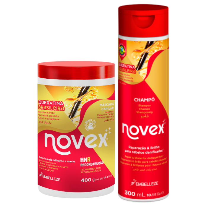 Set Keratina Braziliana Sampon + Masca pentru Par Deteriorat 400g [1]