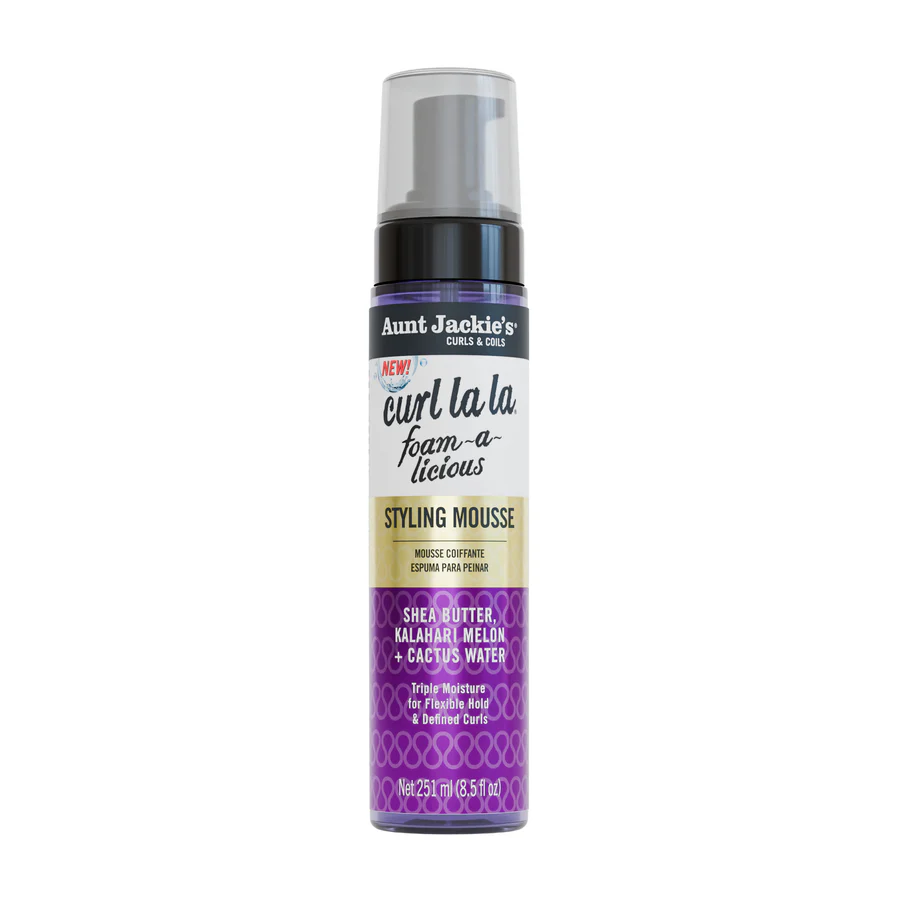 Ingrijirea Parului Cret - Aunt Jackie’s Curl La La Foam Styling Mousse – Spumă bucle 251 ml