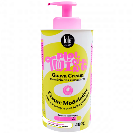 Curly and Wavy Hair - Lola from Rio Curl Modeling Cream - Plot Twist Guava Cream 480g | Strong Hold & Anti-Frizz