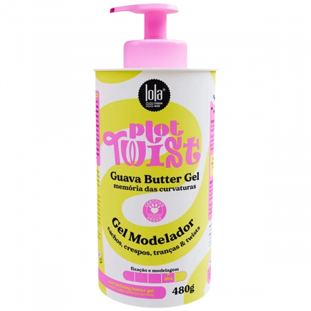 Curly and Wavy Hair - Lola from Rio Guava Butter Styling Gel - Extra Strong Hold and Anti-Frizz | Plot Twist 480g