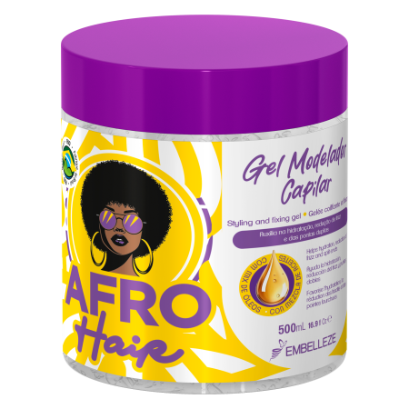 Novex AfroHair Gel Styling 500g – păr creț: fixare puternică & luciu