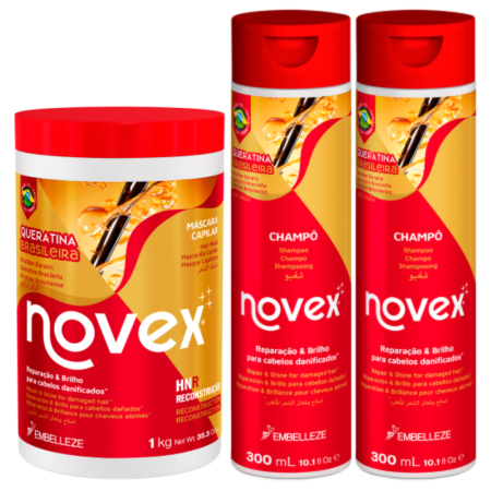 Set Cadou - Set Keratina Braziliana 2 Sampoane + Masca pentru Par Deteriorat 1kg