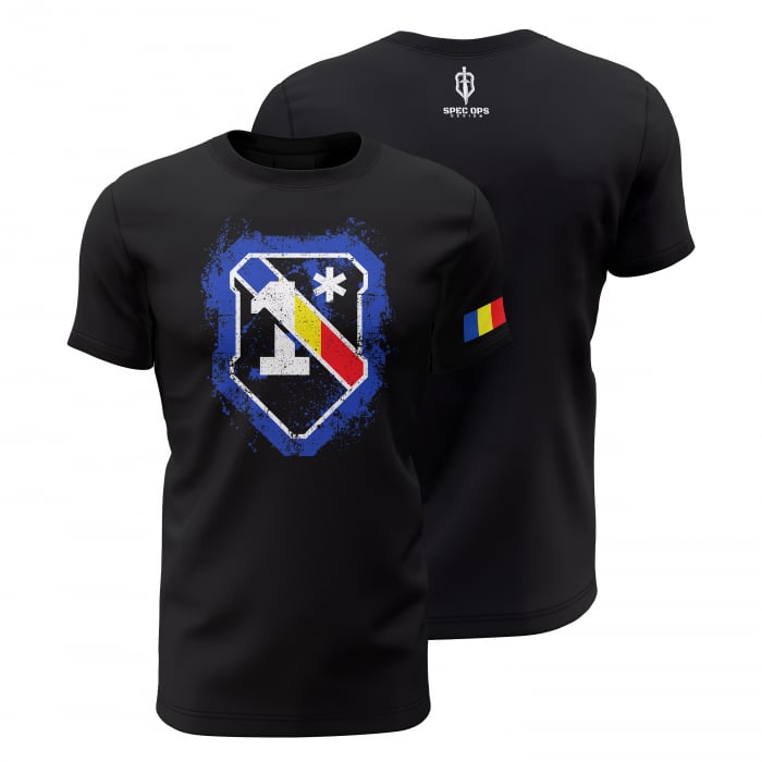 1* - Tricou Premium din Bumbac 100%, 190 GSM, Pre-Micșorat - Negru [1]