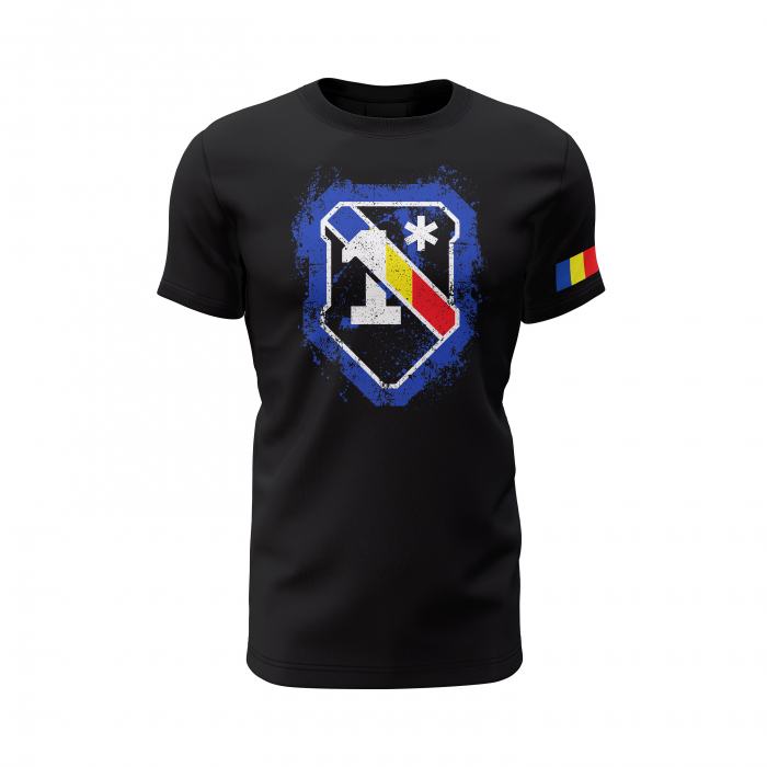 1* - Tricou Premium din Bumbac 100%, 190 GSM, Pre-Micșorat - Negru [2]