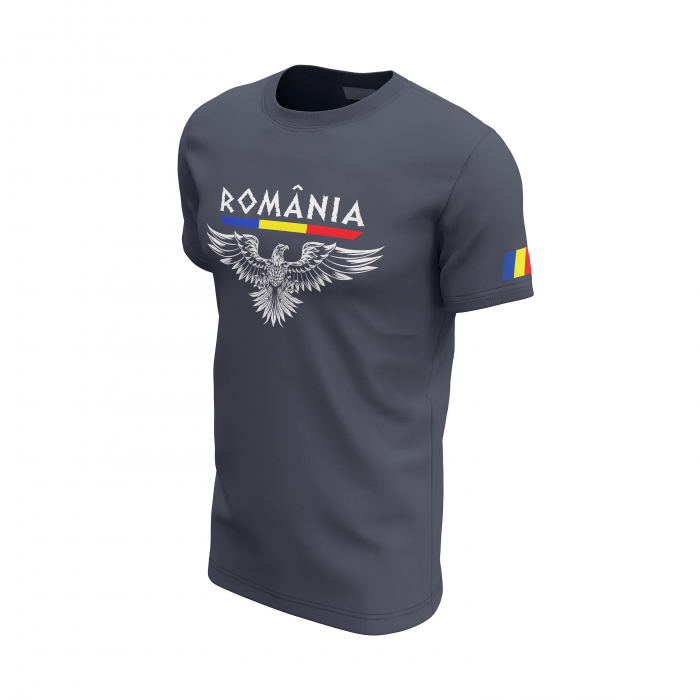 Acvila - Tricou Premium din Bumbac 100%, 190 GSM, Pre-Micșorat - Denim [3]