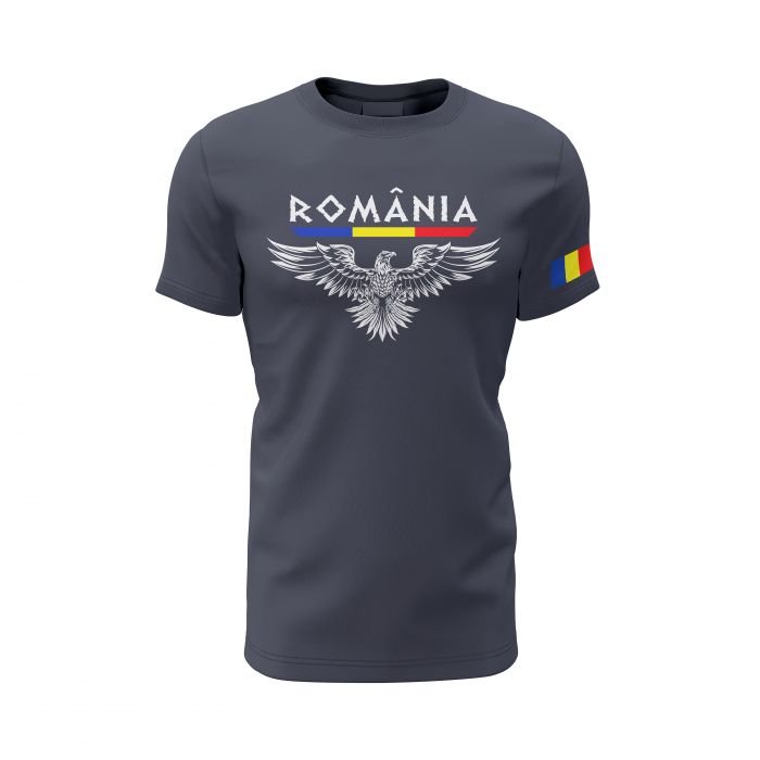 Acvila - Tricou Premium din Bumbac 100%, 190 GSM, Pre-Micșorat - Denim [2]