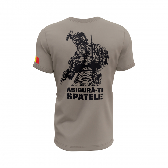 Asigură-ți Spatele - Tricou Premium din Bumbac 100%, 190 GSM, Pre-Micșorat - Zinc [4]