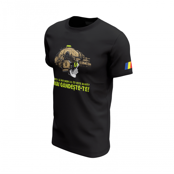 AVN - Tricou Premium din Bumbac 100%, 190 GSM, Pre-Micșorat - Negru [3]